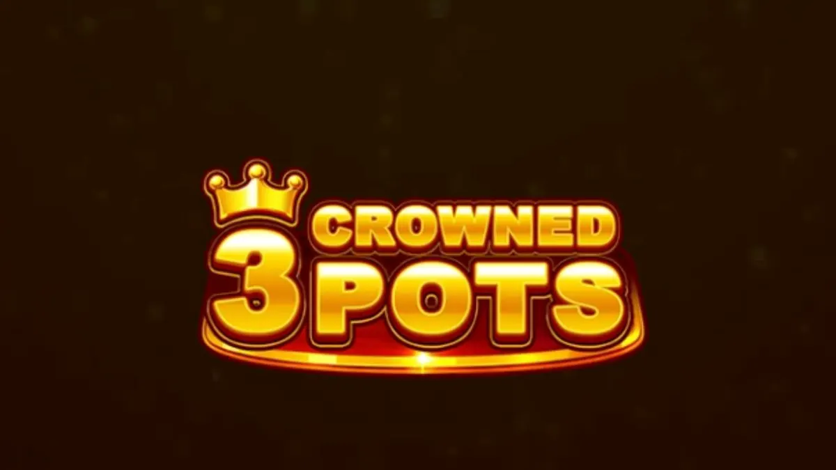 Tampilan visual slot 3 Crowned Pots dengan simbol buah dan pot emas